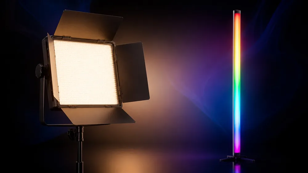Panneau LED broadcast et stick RGBW BoxStudio